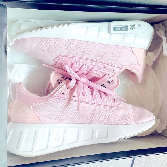Adidas Geodiver Parley Pink Sneskers Sz.5 - Picture 1 of 11